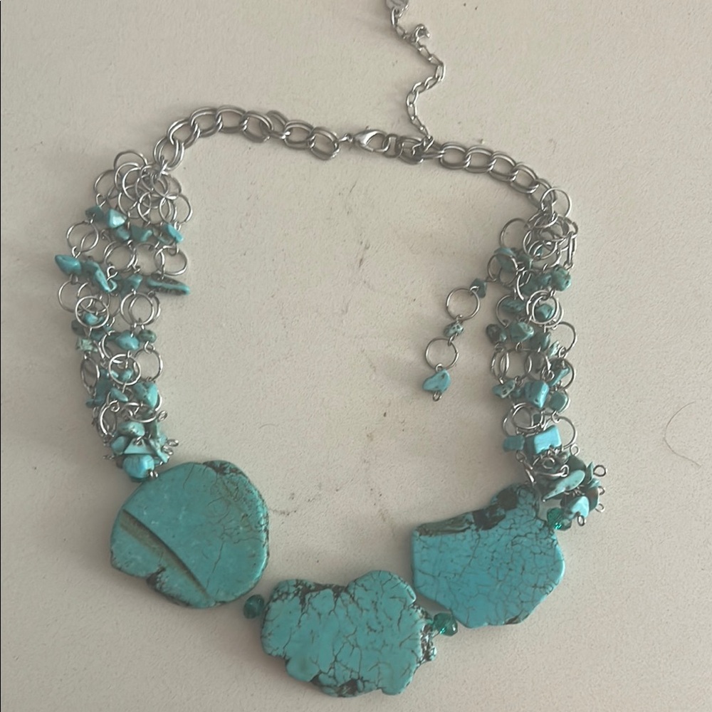 Turquoise and Silver Necklace